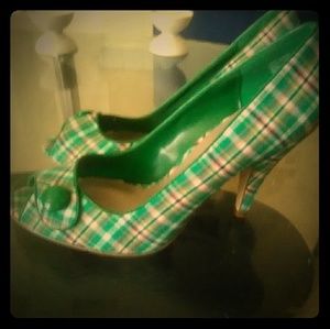 Vintage plaid shoes